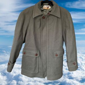 Vintage Pendleton Lobo Men's 38 Virgin Wool Removable Hooded Jacket Coat Zip